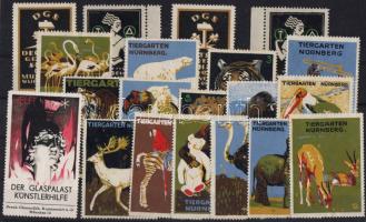 Deutsches Reich 1910-1930 20 klf dekoratív reklámbélyeg / 20 versch. dekor. Vignetten