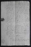 1633 A luzsoki Mihály arkangyal plébánia plébánosának cito, cito, citissime (sürgős) levele Körmöcbányai város bírájának viaszpecséttel / Handwritten urgent letter of the vicar of Luzsok to the judge of Cremnitz with wax seal