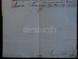 1773 Ex offo levél Szatmár megyének Mária Terézia és gróf Eszterházy Ferenc saját kezű aláírásával /...