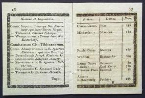 Schematismus ...Regni Hungariae, ad Generalia Regni Comitia in liberam reiamque civitatem Posoniense...