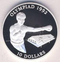 Salamon szigetek 1992. 10$ Ag "Olimpia-boksz" Tanúsítvánnyal T:PP
