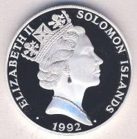 Salamon szigetek 1992. 10$ Ag "Olimpia-boksz" Tanúsítvánnyal T:PP