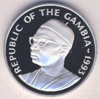 Gambia 1993. 20D Ag "Olimpia-bírkózás" T:PP Tanúsítvánnyal!