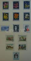 Ausztria 1965-1987 Pecsételt gyűjtemény házi készítésű lapokon
