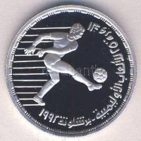Egyiptom 1992. 5Ł Ag "Olimpia-labdarúgás" T:PP Tanúsítvánnyal!