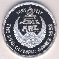 Egyiptom 1992. 5Ł Ag "Olimpia-labdarúgás" T:PP Tanúsítvánnyal!
