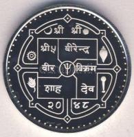 Nepál 1992. 500R Ag "Olimpia-síugrás" Tanúsítvánnyal T:PP