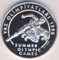 Törökország 1995. 50.000L Ag "Olimpia-birkózás" Tanúsítvánnyal T:PP