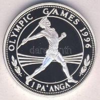 Tonga 1994. 1P Ag "Olimpiai játékok-gerelyhajítás" Tanúsítvánnyal T:PP