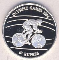 Seychelles-szigetek 1996. 10R Ag "Olimpia-kerékpár" Tanúsítvánnyal T:PP