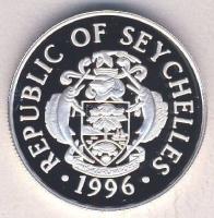 Seychelles-szigetek 1996. 10R Ag "Olimpia-kerékpár" Tanúsítvánnyal T:PP