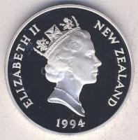 Új-Zéland 1994. 5$ Ag "Téli Olimpia-sí" Tanúsítvánnyal T:PP
