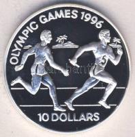 Salamon-szigetek 1994. 10$ Ag "Olimpiai játékok-váltófutás" Tanúsítvánnyal! T:PP