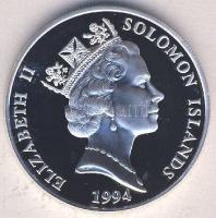 Salamon-szigetek 1994. 10$ Ag "Olimpiai játékok-váltófutás" Tanúsítvánnyal! T:PP