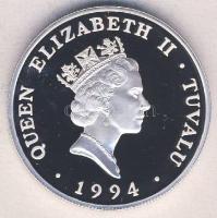 Tuvalu 1994. 20$ Ag "Olimpiai játékok-gerelyhajítás" Tanúsítvánnyal T:PP
