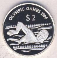 Tuvalu 1996. 2$ Ag "Olimpia-Úszás" Tanúsítvánnyal T:PP