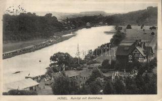 Hügel, Ruhrtal with boathouse