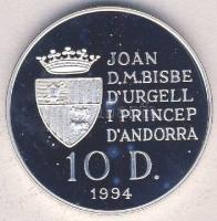 Andorra 1994. 10D Ag "Olimpia-kerékpár" Tanúsítvánnyal T:PP