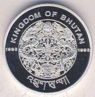 Bhután 1993. 300N Ag "Olimpia 1996-Labdarúgás" Tanúsítvánnyal T:PP