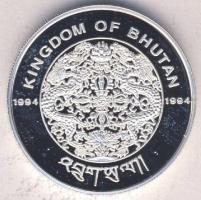 Bhután 1994. 300N Ag "Olimpiai játékok-kosárlabda" Tanúsítvánnyal T:PP