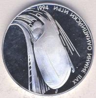 Bulgária 1993. 100L Ag "Olimpia - bobozás" Tanúsítvánnyal T:PP