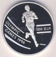 Dzsibuti 1994. 100F Ag "Olimpia-futás" Tanúsítvánnyal T:PP