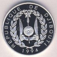 Dzsibuti 1994. 100F Ag "Olimpia-futás" Tanúsítvánnyal T:PP