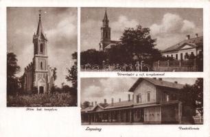 Lepsény vasútállomással