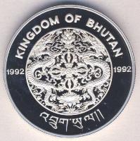 Bhután 1992. 300N Ag "Téli olimpia-gyorskorcsolya" Tanúsítvánnyal T:PP