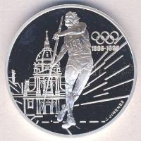 Franciaország 1994. 100Fr Ag "Olimpia-gerelyhajítás" Tanúsítvánnyal T:PP