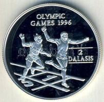 Gambia 1994. 2D Ag "Olimpia-futás" Tanúsítvánnyal T:PP