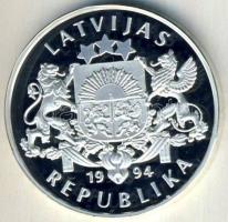 Lettország 1994. 10L Ag "Olimpia-kenu" Tanúsítvánnyal T:PP