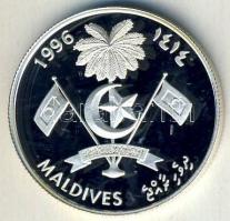 Maldív-szigetek 1996. 50R Ag "Olimpia-vitorlázás" Tanúsítvánnyal T:PP