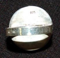 Ezüst (Ag) gyűrű nagyméretű krizoprázzal 8,87 gr díszdobozban