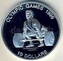 Nauru 1995. 10$ Ag "Olimpiai játékok-súlyemelés" Tanúsítvánnyal T:PP