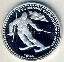 Bulgária 1992. 50L Ag "Téli olimpia-síelés" Tanúsítvánnyal T:PP