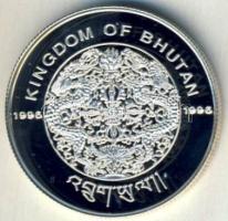 Bhután 1996. 200N Ag "Olimpiai játékok-kosárlabda" Tanúsítvánnyal T:PP