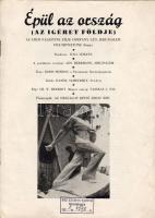 1938 Épül az ország A Pro Palesztina Szövetség propagandakiadványa / Jüdisches Propagandaheft