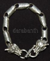 Férfi ezüst (Ag) karlánc sárkány fejekkel 46,95 gr