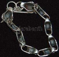 Férfi ezüst (Ag) karlánc sárkány fejekkel 46,95 gr