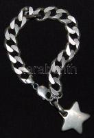 Ezüst (Ag) pancer karlánc csillag alakú függővel 36,87 gr