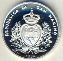 San Marino 1994. 1000L Ag "Olimpia-síelés" Tanúsítvánnyal T:PP