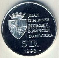 Andorra 1993. 5D Ag "Olimpia-terep sí" Tanúsítvánnyal T:PP