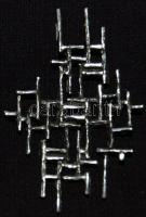 Ezüst (Ag) "szocreál" medál 13,85 gr