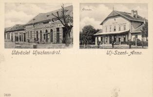 Új-Szent-Anna mit Bahnhof