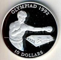 Salamon szigetek 1992. 10$ Ag "Olimpia-boksz" T:PP