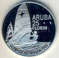 Aruba 1992. 25Fl Ag "Olimpia-szörf" T:PP