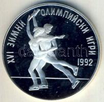 Bulgária 1989. 25L Ag "Téli olimpia-korcsolya" T:PP