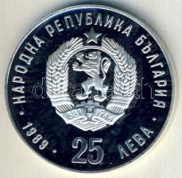 Bulgária 1989. 25L Ag "Téli olimpia-korcsolya" T:PP
