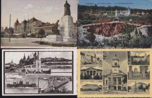 30 db magyar városképes lap főleg 1920-1940 közötti anyag közte néhány kisalakú lap az 50-es évek elejéről